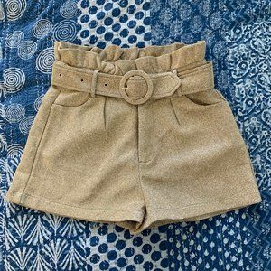 Glitter Gold Disco Shorts